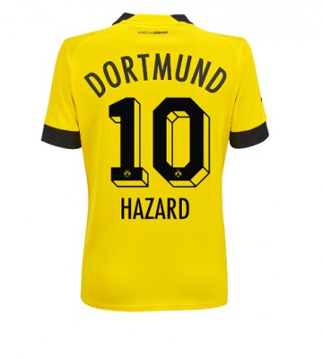 Borussia Dortmund Thorgan Hazard #10 Hjemmedrakt Kvinner 2022-23 Kortermet